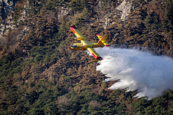 Canadair CL-415 beim Abwurf | I-DPCI (26) © NÖ LFKDO / M. Fischer