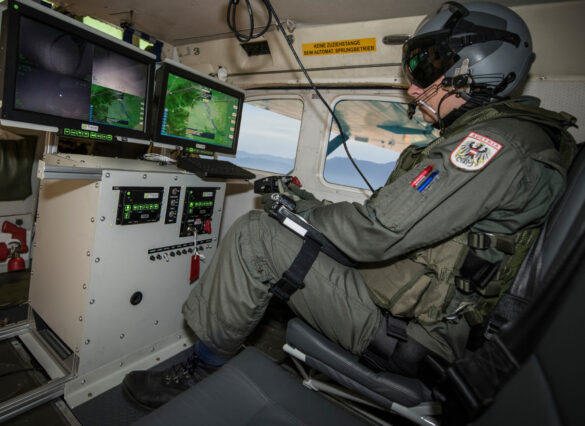 Mit der PC-6 auf der Suche nach Glutnestern © Bundesheer