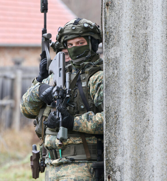 Kampfhandlungen in der urbanen Trainingsanlage Steinbach © Bundesheer