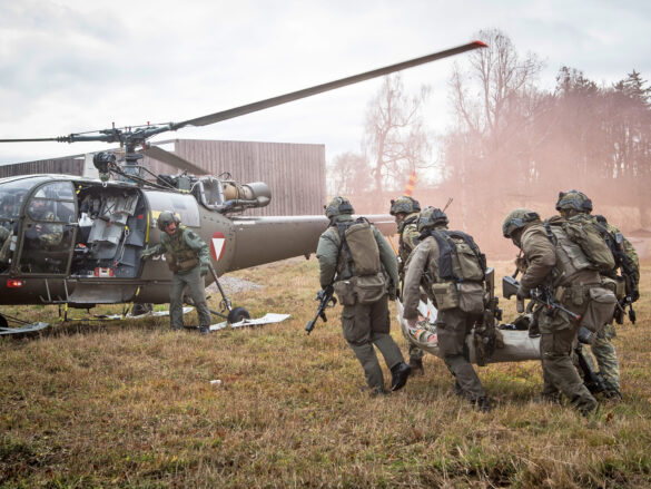 ALOUETTE III im MEDEVAC Einsatz © Bundesheer