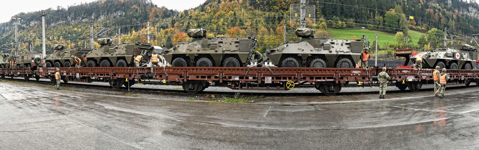 Rückverlegung per Bahn © Bundesheer