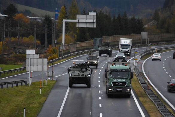 Anmarsch auf eigener Achse © Bundesheer