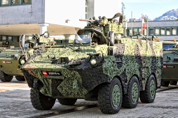 PANDUR Evolution mit Barracuda-Tarnsystem © Bundesheer