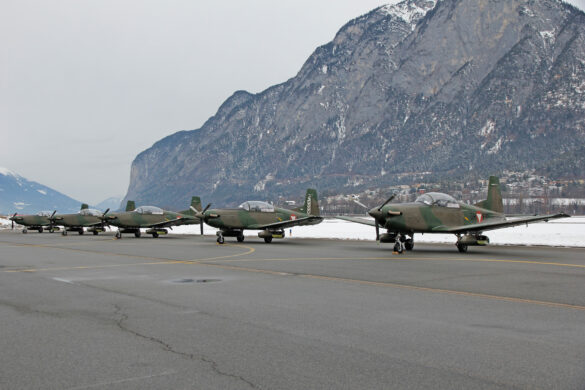 Die PC-7 operieren während DÄDALUS vom Flughafen Innsbruck aus © Bundesheer