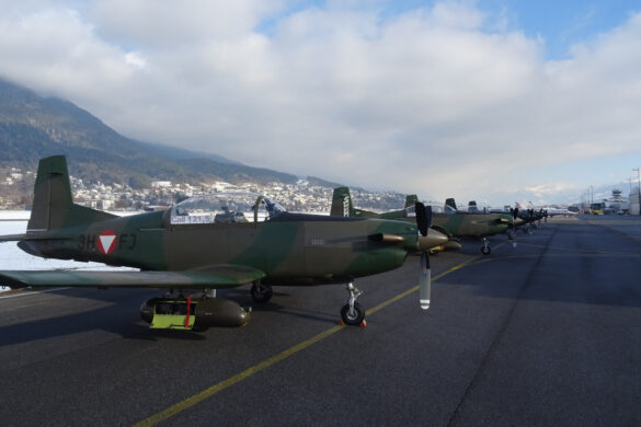 Die PC-7 operieren während DÄDALUS vom Flughafen Innsbruck aus © Bundesheer
