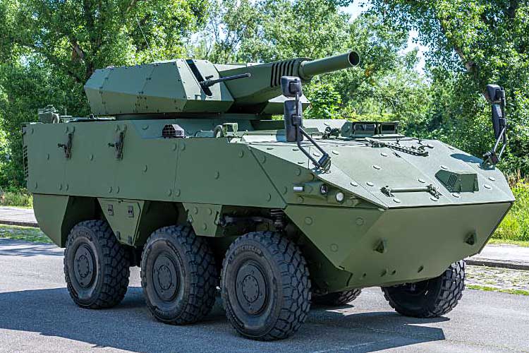 CROSSBOW auf PANDUR Evolution wurde auf der Rüstungsmesse Eurosatory 2024 präsentiert © GDELS