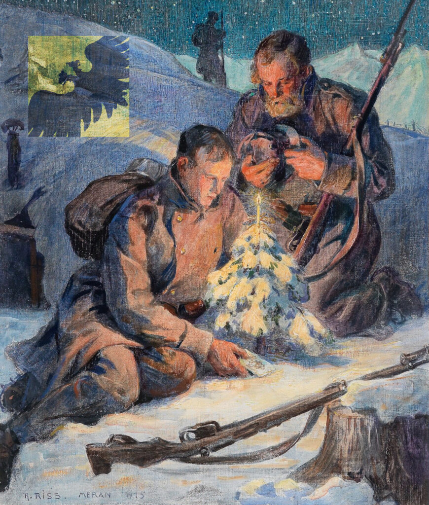 Frohe Weihnachten 2024 - k.u.k. Postkarte aus 1915